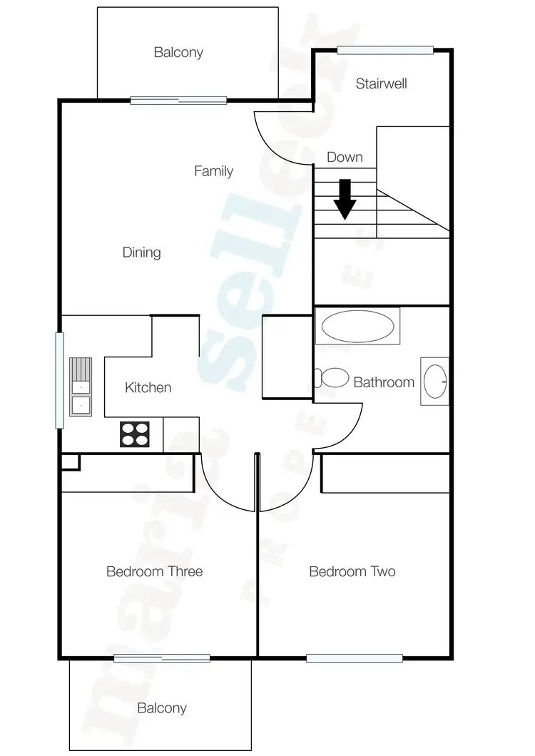 Floorplan of Homely unit listing, 13/14-16 Discovery Street, Red Hill ACT 2603