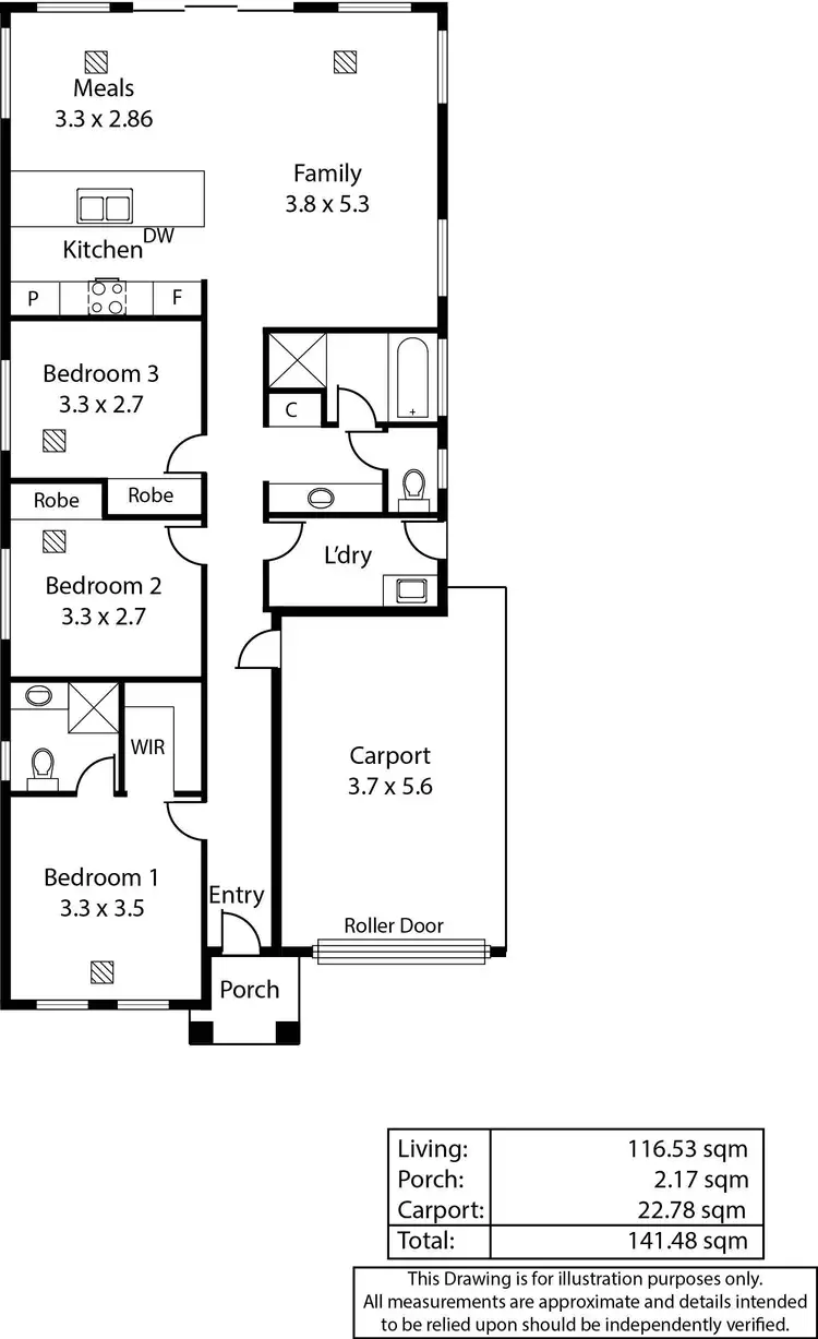 Floorplan of Homely house listing, 2 Binderi Crescent, Ingle Farm SA 5098