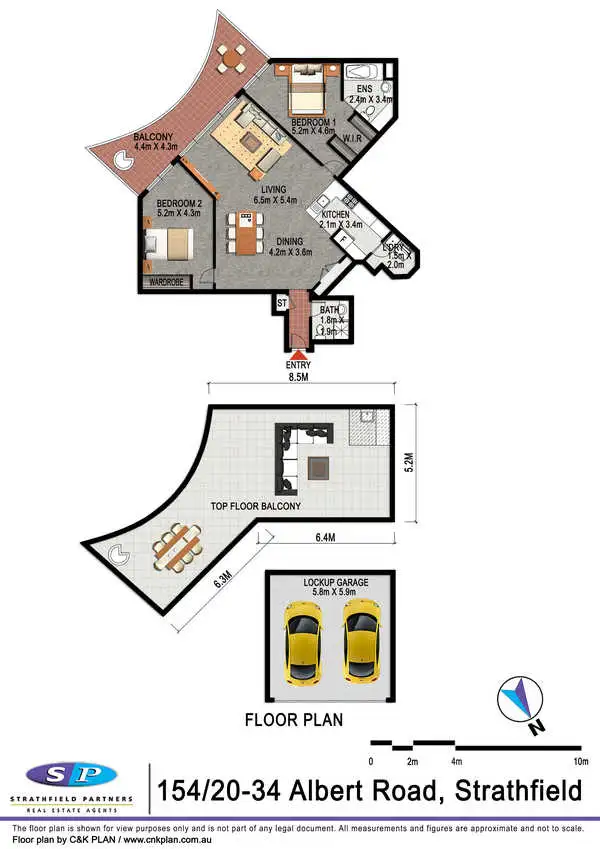 Floorplan of Homely apartment listing, 154/20-34 Albert Road, Strathfield NSW 2135