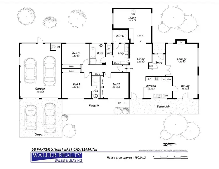 Floorplan of Homely house listing, 58 Parker Street East, Castlemaine VIC 3450