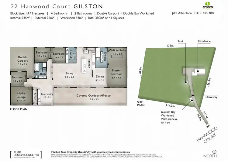 Floorplan of Homely house listing, 22 Hanwood Court, Gilston QLD 4211