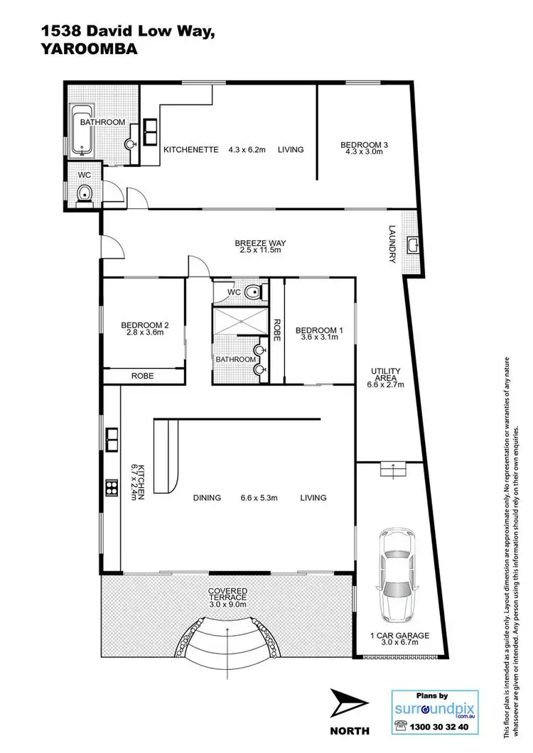 Floorplan of Homely house listing, 1538 David Low Way, Point Arkwright QLD 4573