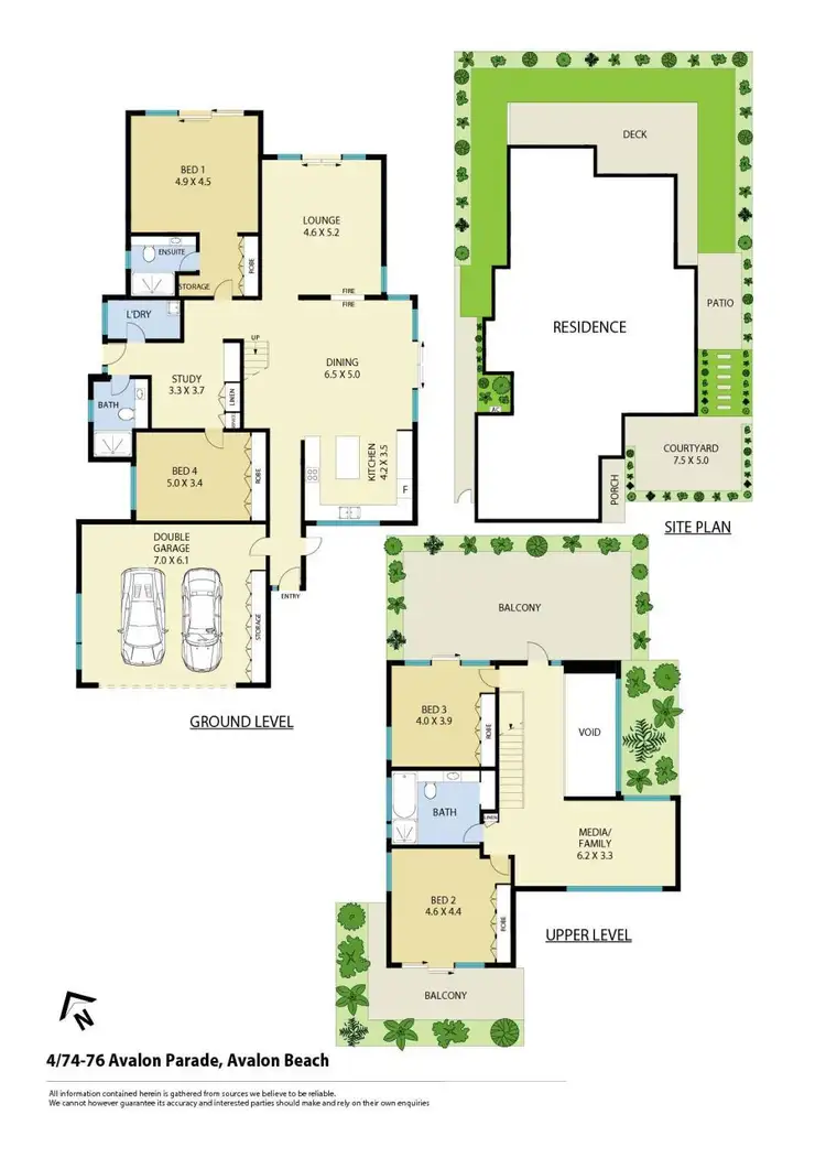 Floorplan of Homely townhouse listing, 4/74-76 Avalon Parade, Avalon Beach NSW 2107