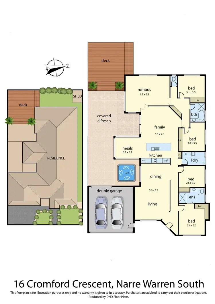 Floorplan of Homely house listing, 16 Cromford Crescent, Narre Warren South VIC 3805