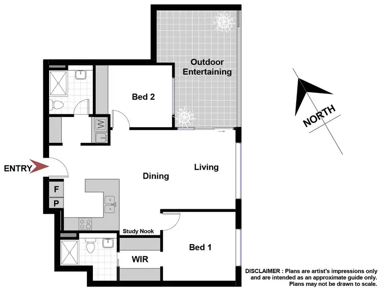 Floorplan of Homely apartment listing, 197/24 Philip Hodgins Street, Wright ACT 2611