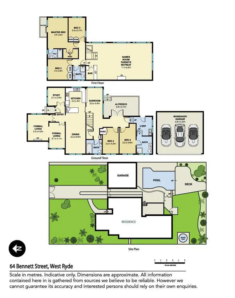 Floorplan of Homely house listing, 64 Bennett Street, West Ryde NSW 2114