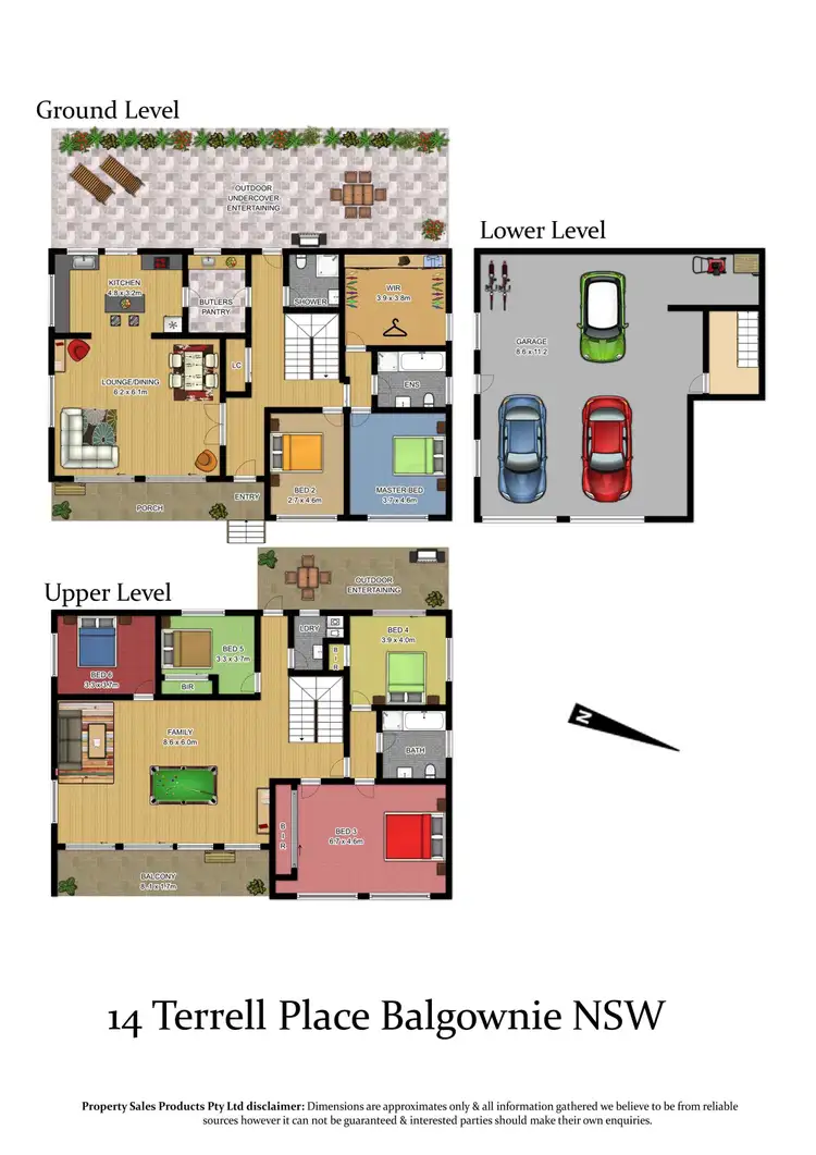 Floorplan of Homely house listing, 14 Terrell Place, Balgownie NSW 2519