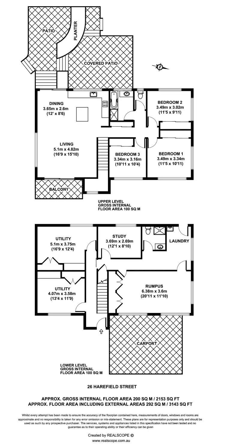 Floorplan of Homely house listing, 26 Harefield Street, Indooroopilly QLD 4068