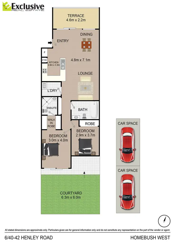 Floorplan of Homely apartment listing, 6/40 Henley Road, Homebush West NSW 2140