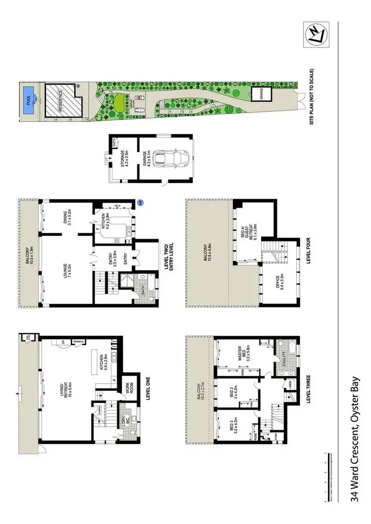 Floorplan of Homely house listing, 34 Ward Crescent, Oyster Bay NSW 2225