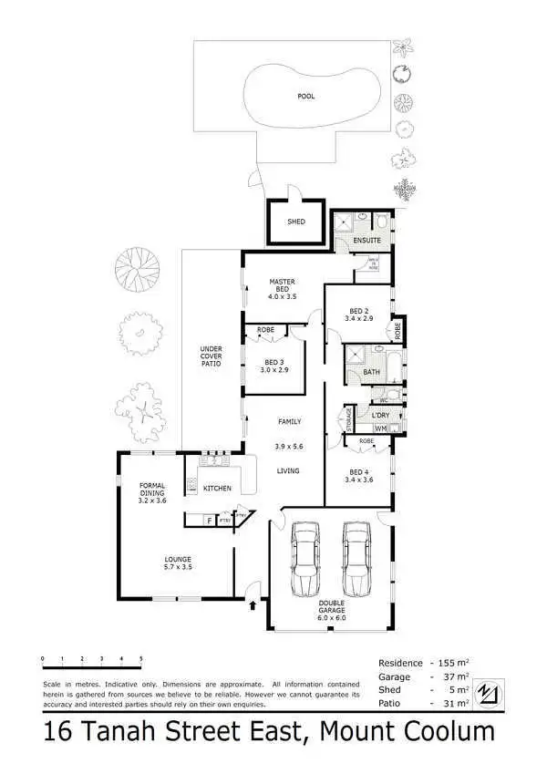 Floorplan of Homely house listing, 16 Tanah Street East, Mount Coolum QLD 4573