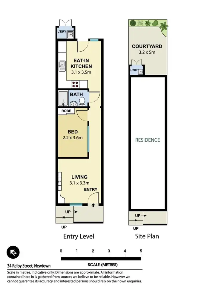 Floorplan of Homely house listing, 34 Reiby Street, Newtown NSW 2042