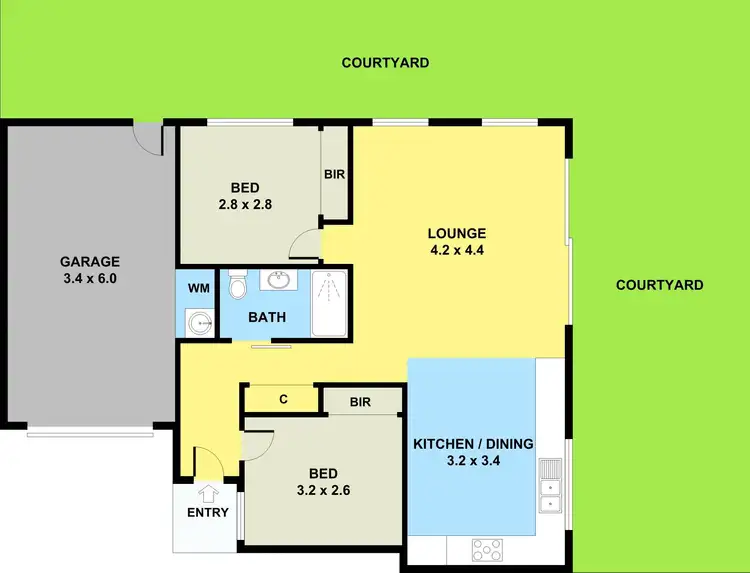 Floorplan of Homely unit listing, 3/151 View Street, Glenroy VIC 3046
