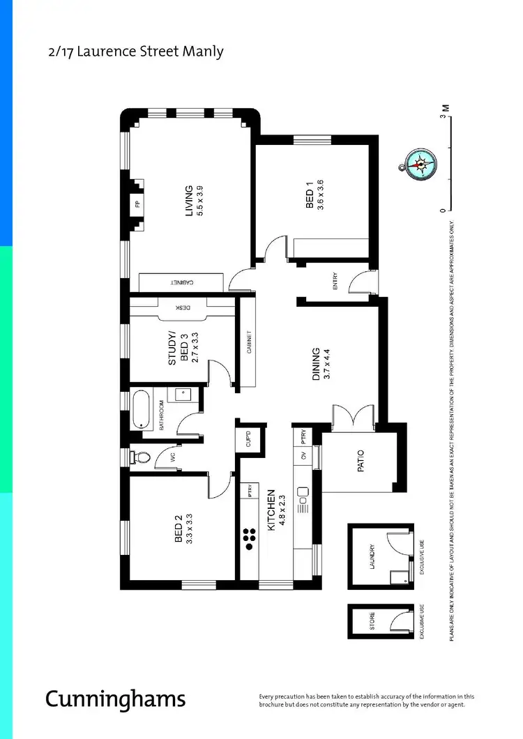 Floorplan of Homely apartment listing, 2/17 Laurence Street, Manly NSW 2095