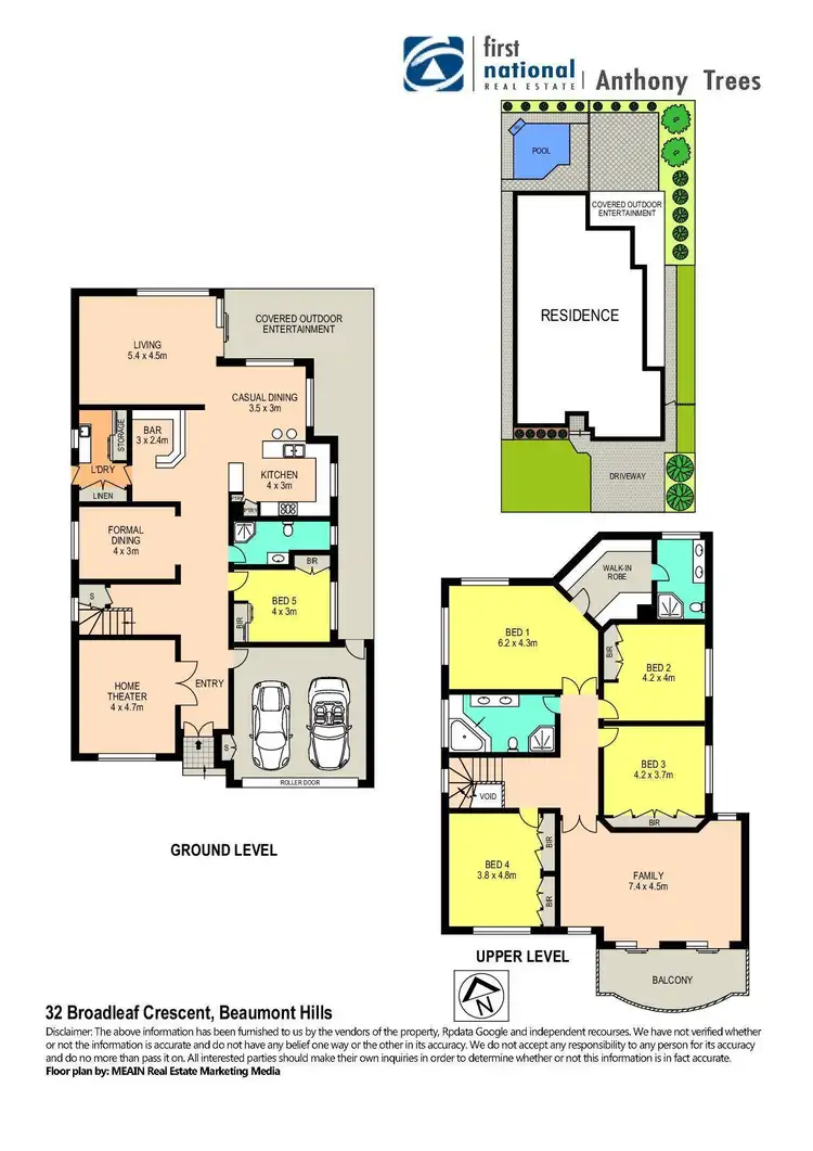 Floorplan of Homely house listing, 32 Broadleaf Crescent, Beaumont Hills NSW 2155