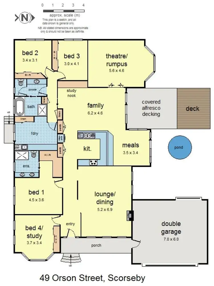 Floorplan of Homely house listing, 49 Orson Street, Scoresby VIC 3179