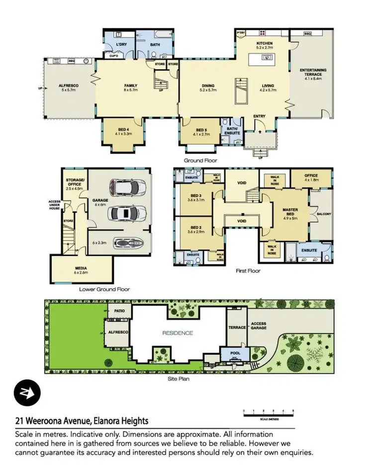 Floorplan of Homely house listing, 21 Weeroona Avenue, Elanora Heights NSW 2101