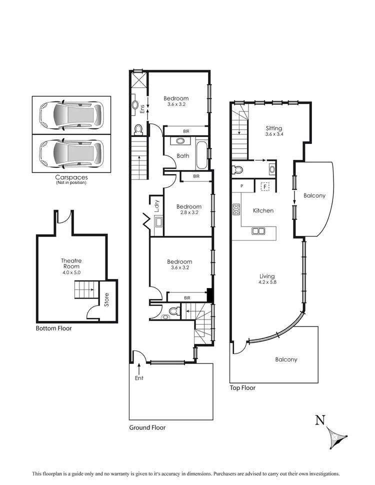 Floorplan of Homely townhouse listing, 2/211 Beach Road, Mordialloc VIC 3195