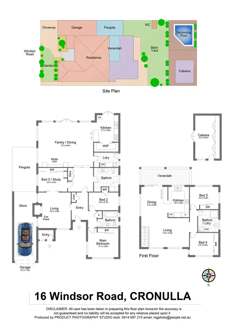 Floorplan of Homely house listing, 16 Windsor Road, Cronulla NSW 2230
