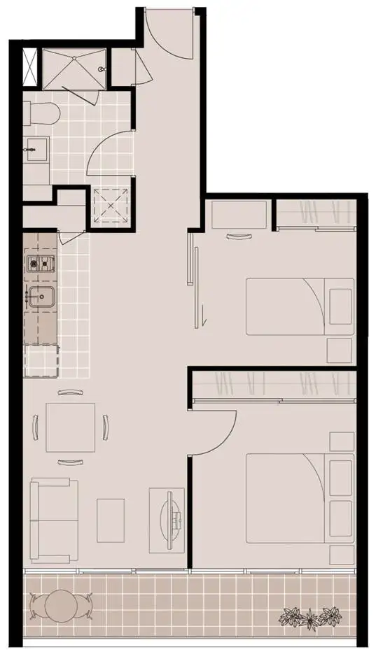 Floorplan of Homely apartment listing, 811/25 Therry Street, Melbourne VIC 3000