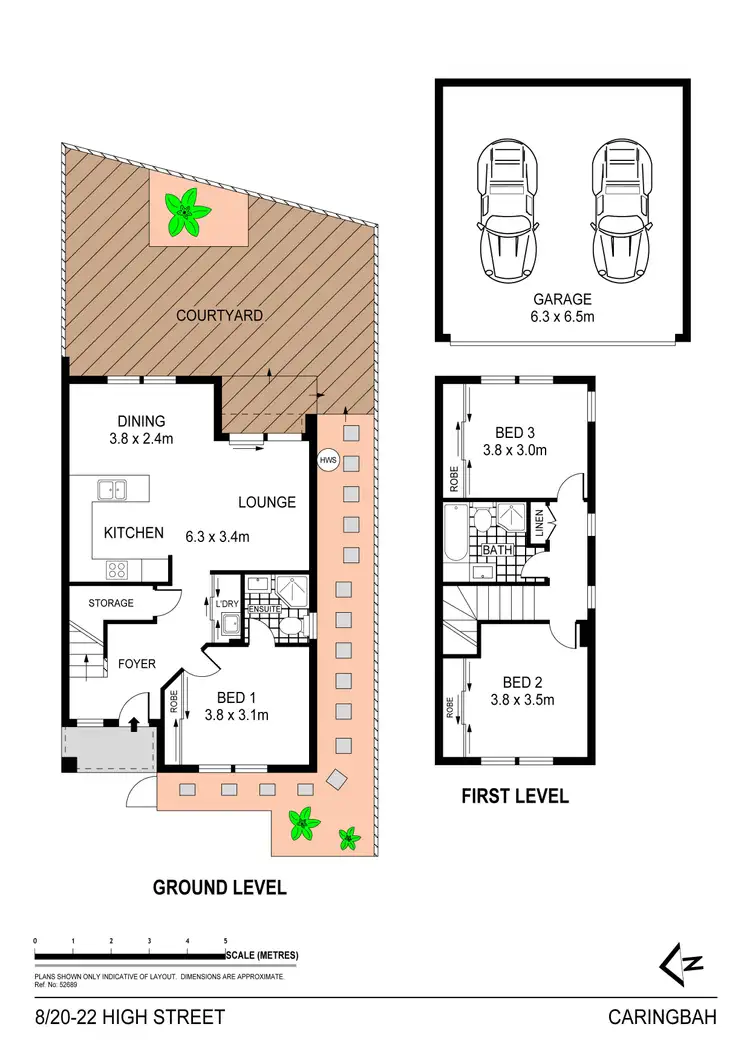 Floorplan of Homely townhouse listing, 8/20 High Street, Caringbah NSW 2229