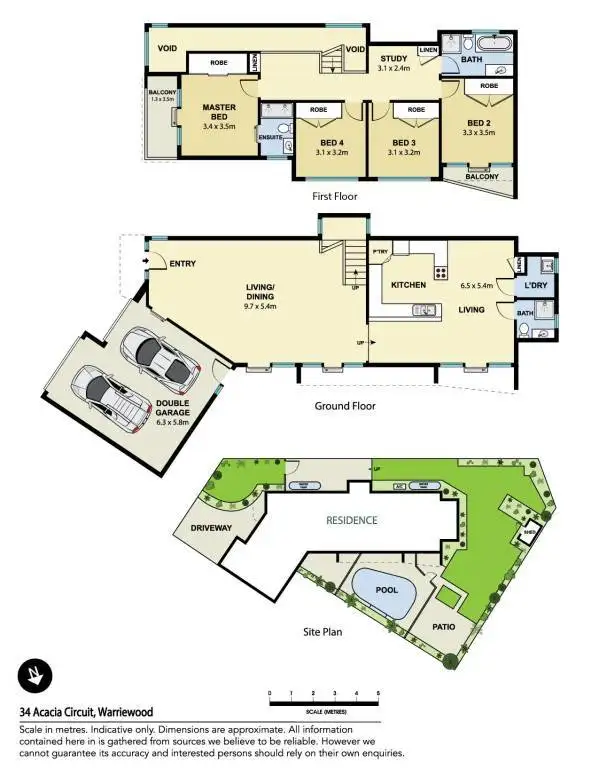 Floorplan of Homely house listing, 34 Acacia Circuit, Warriewood NSW 2102