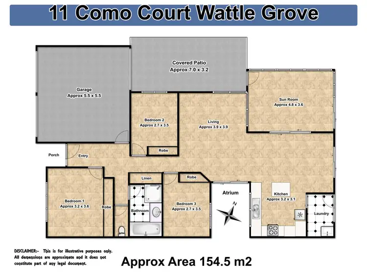 Floorplan of Homely house listing, 11 Como Court, Wattle Grove NSW 2173
