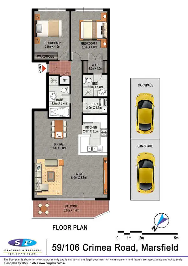 Floorplan of Homely apartment listing, 59/106 Crimea Road, Marsfield NSW 2122