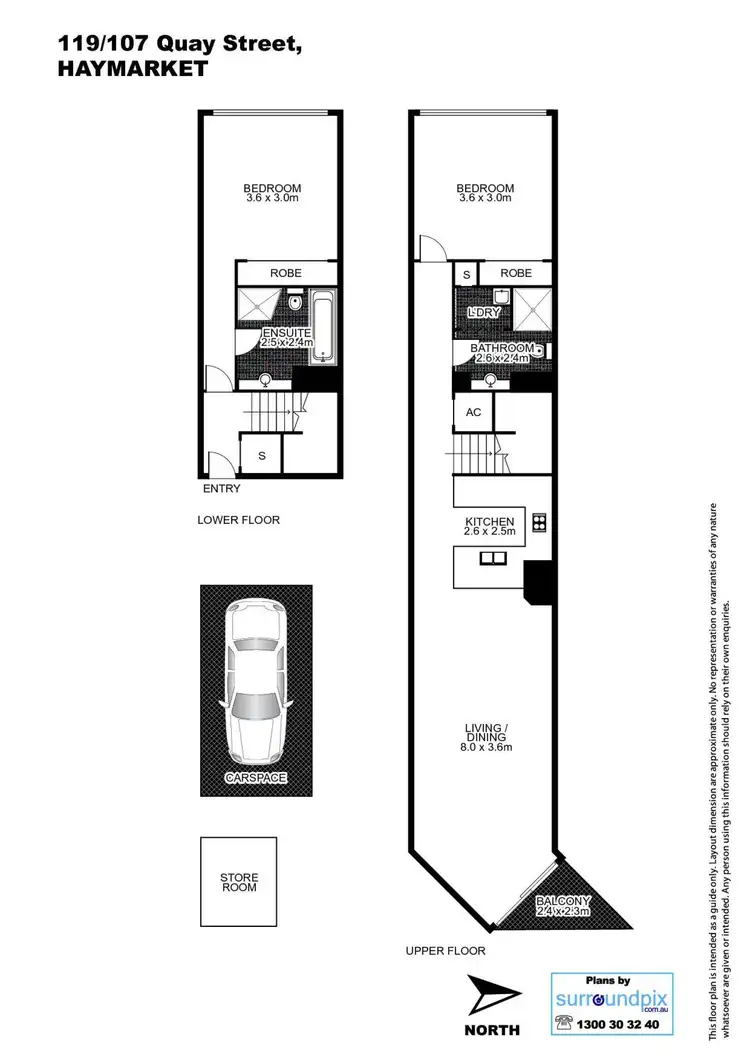 Floorplan of Homely apartment listing, 119/107 Quay Street, Haymarket NSW 2000