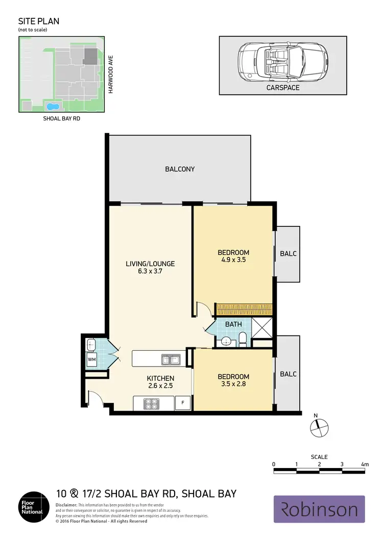 Floorplan of Homely unit listing, 10/2 Shoal Bay Road, Nelson Bay NSW 2315