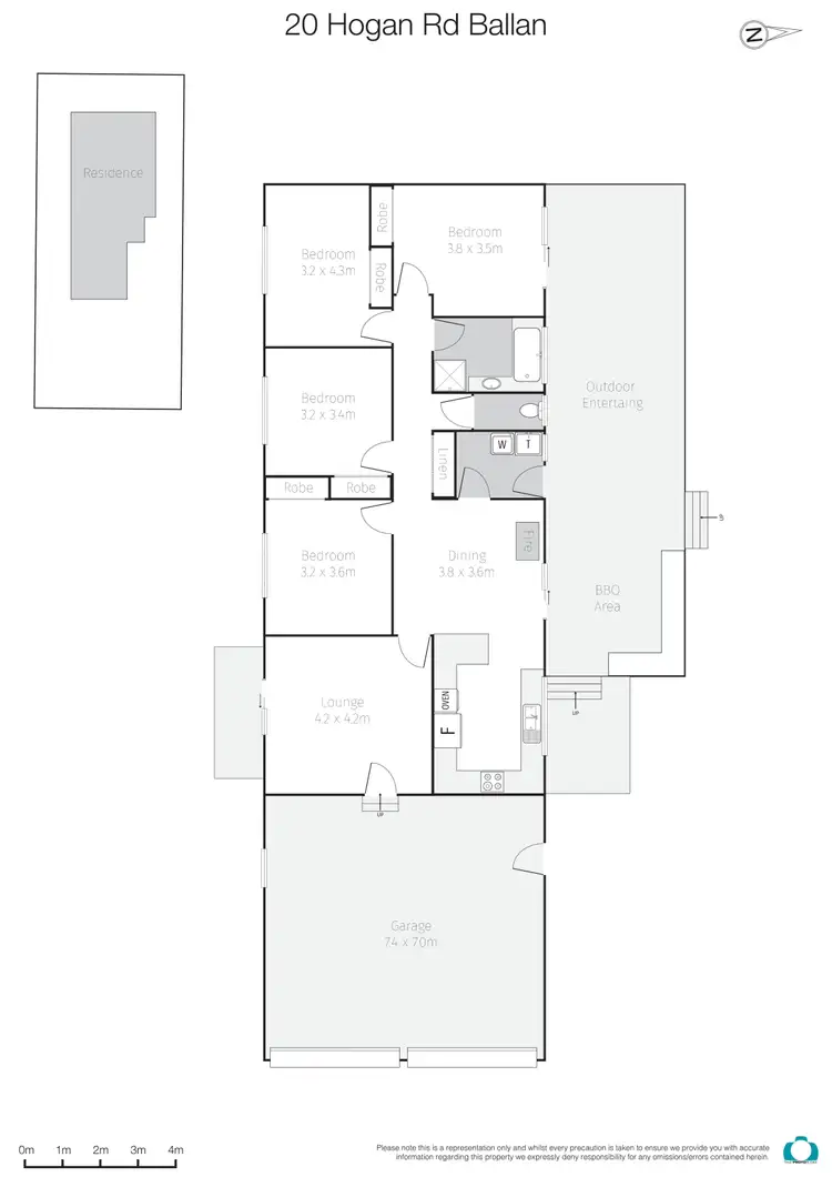 Floorplan of Homely house listing, 20 Hogan Road, Ballan VIC 3342
