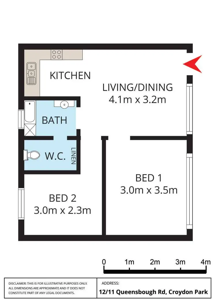 Floorplan of Homely apartment listing, 12/11 Queensborough Road, Croydon Park NSW 2133