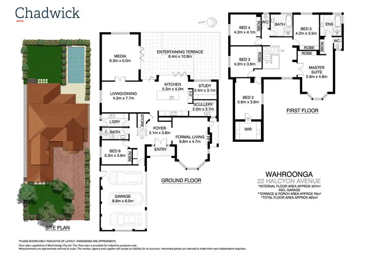 Floorplan of Homely house listing, 22 Halcyon Avenue, Wahroonga NSW 2076