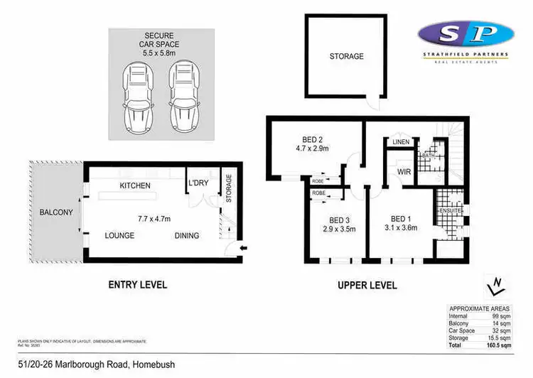 Floorplan of Homely apartment listing, 51/20 Marlborough Road, Homebush West NSW 2140