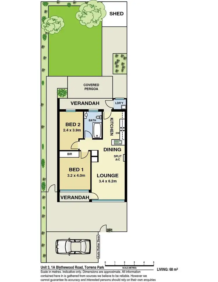 Floorplan of Homely unit listing, Unit 3/1a Blythewood Road, Torrens Park SA 5062