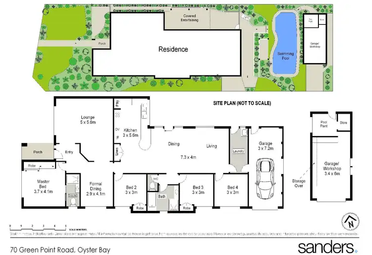 Floorplan of Homely house listing, 70 Green Point Road, Oyster Bay NSW 2225
