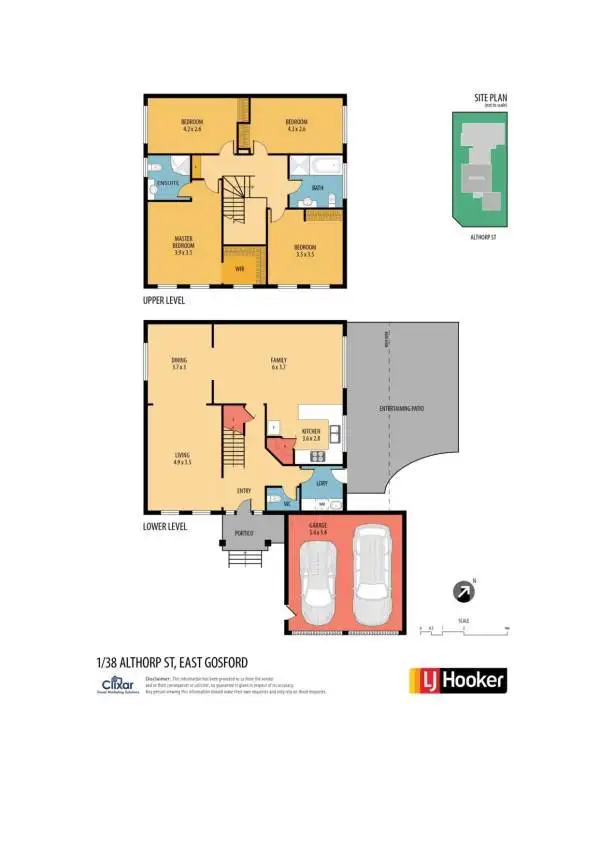 Floorplan of Homely semi-detached listing, 1/38 Althorp Street, East Gosford NSW 2250