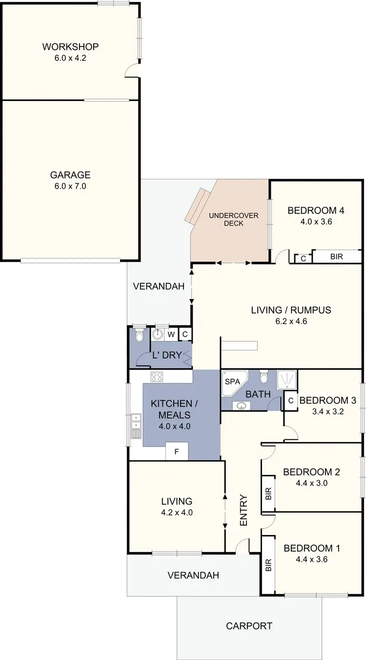 Floorplan of Homely house listing, 73 Tarana Avenue, Glenroy VIC 3046