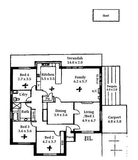 Floorplan of Homely house listing, 9 Loader Street, Glynde SA 5070