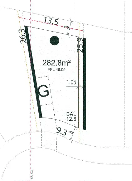 Floorplan of Homely land listing, Lot 1464 Ancher Place, Ropes Crossing NSW 2760