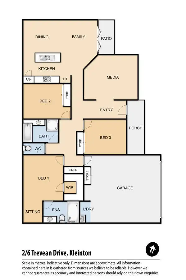 Floorplan of Homely unit listing, 2/6 Trevean Drive, Kleinton QLD 4352