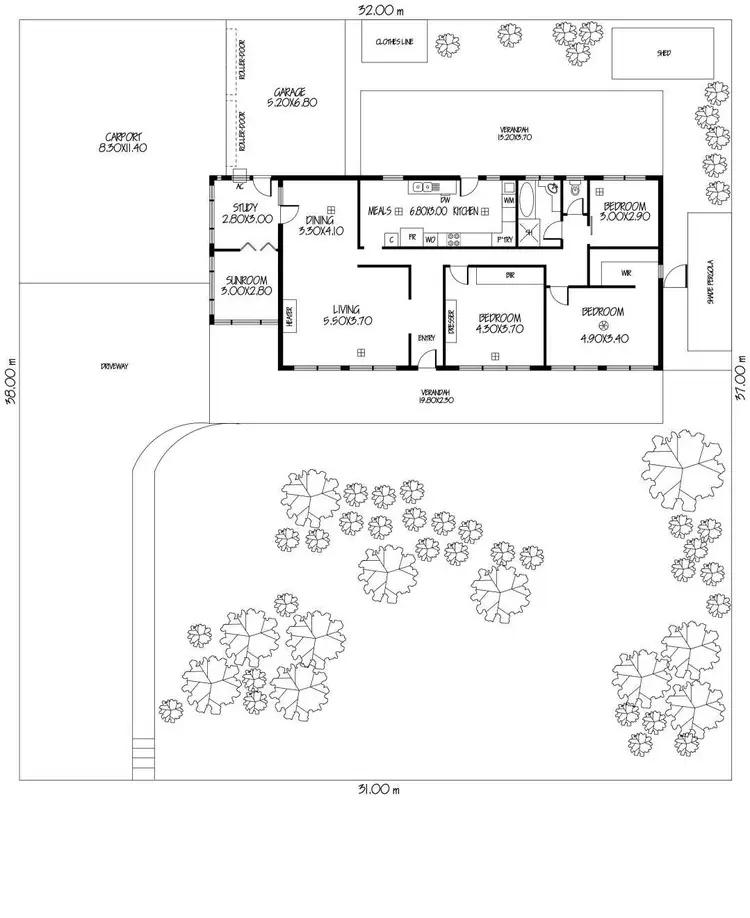 Floorplan of Homely house listing, 4 Moore Street, Windsor Gardens SA 5087