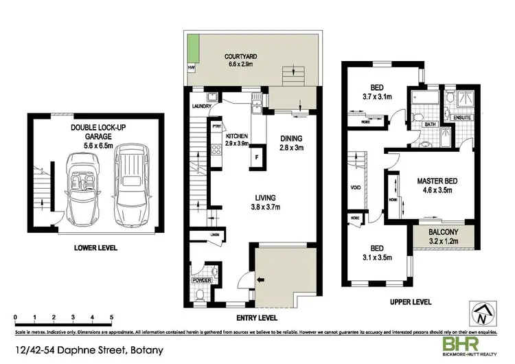 Floorplan of Homely townhouse listing, 12/42-54 Daphne Street, Botany NSW 2019