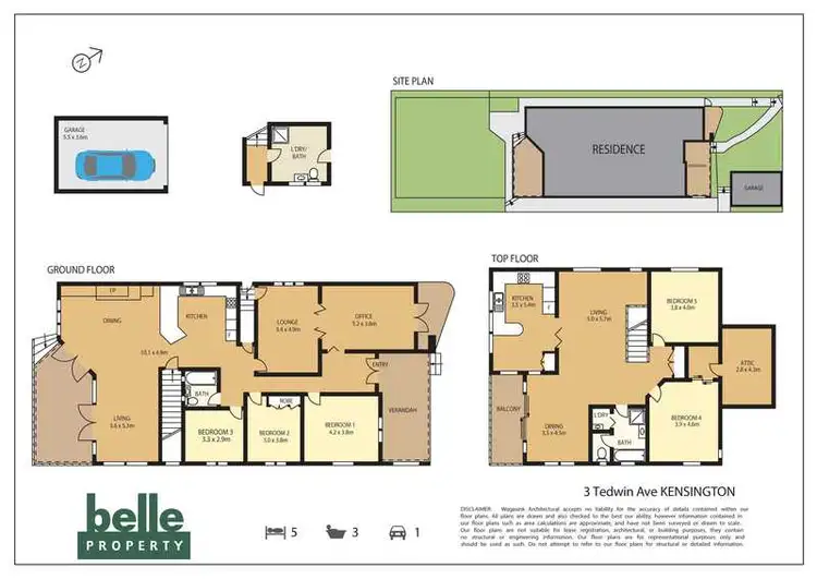 Floorplan of Homely house listing, 3 Tedwin Avenue, Kensington NSW 2033