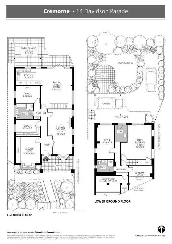 Floorplan of Homely house listing, 14 Davidson Parade, Cremorne NSW 2090