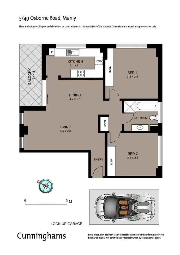 Floorplan of Homely unit listing, 5/49 Osborne Road, Manly NSW 2095