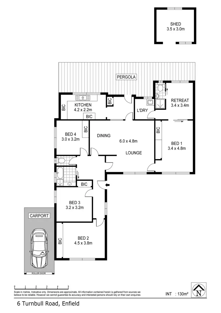 Floorplan of Homely house listing, 6 Turnbull Road, Enfield SA 5085