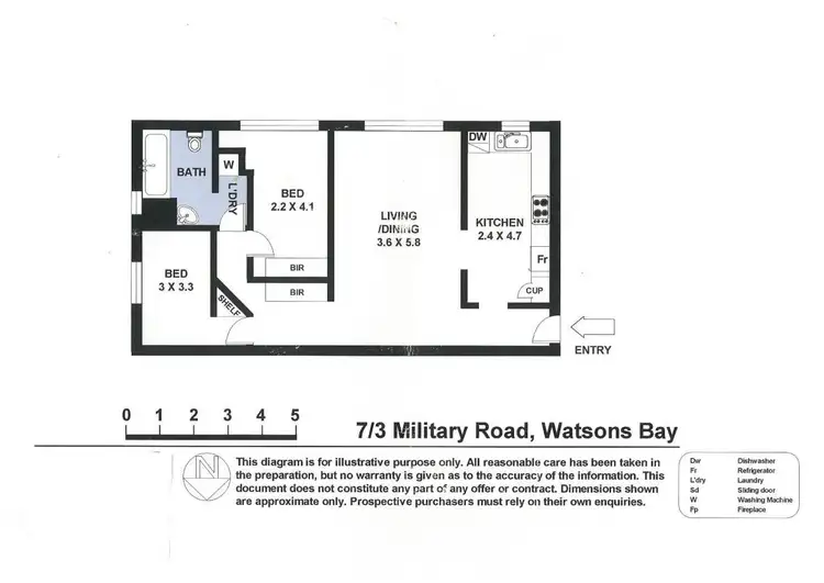 Floorplan of Homely apartment listing, 7/3 Military Road, Watsons Bay NSW 2030