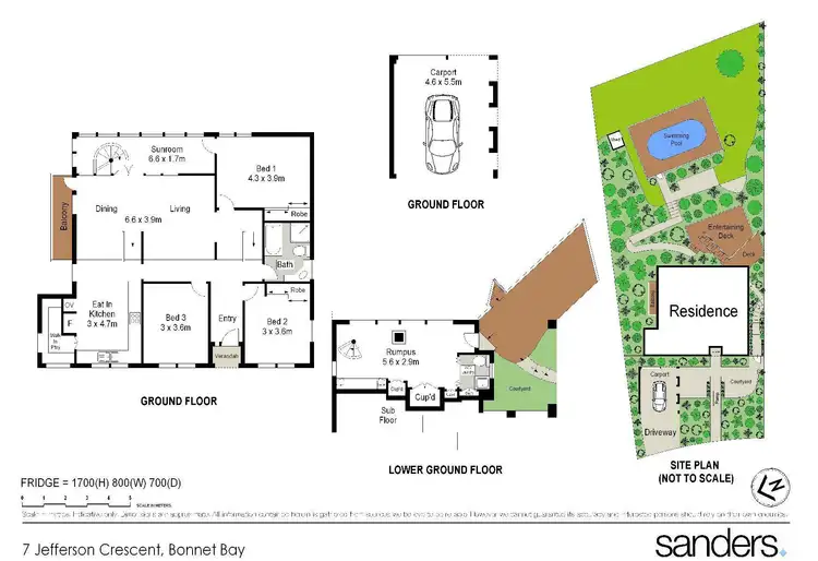 Floorplan of Homely house listing, 7 Jefferson Crescent, Bonnet Bay NSW 2226