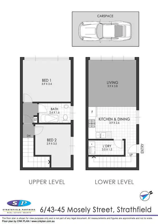 Floorplan of Homely apartment listing, 6/43 Mosely Street, Strathfield NSW 2135